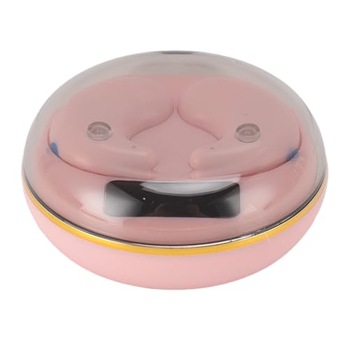 Yunseity Mini Bluetooth Earbuds, in Ear Stereo Earphones with Digital Display Charging Case, Mini for Sleep Work Music (Rose) - color: Rose