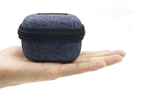 Mini Travel Carrying Cases Portable Protection Shockproof Case Hard Protective Case Impact Resistant USB Cable Organizer Sleeve Adapter Pocket Earphone Travel Wallet Pouch (Lighte Blue)