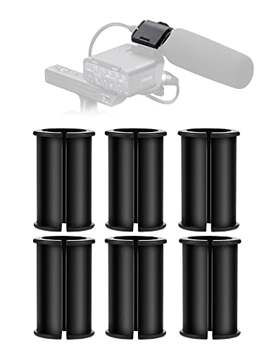 6 Pack Microphone Shock Mount Spacer Rubber Tube Washer | Works with Sony Camcorder Rode NTG, Sennheiser MKH418 MKH416 MKE600 FX3,FS7,FX6,FX8,FX9,NX80,FS5 and Shotgun Microphone
