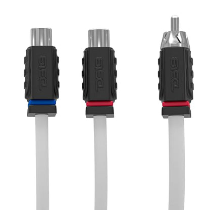 DS18 MOFCR-2F1M 2 Female 1 Male Car Audio Speaker Marine Tinned OFC RCA Y Splitter Adapter Connector Cable - style: 2 Female 1 Male