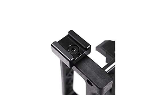 Cold Shoe Mount Adapter Standard ¼”-20 Thread for Camera Cage Flash LED Monitor