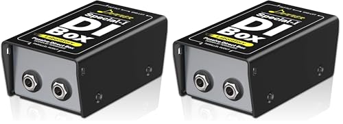 Donner Special-Ⅰ Professional High-Performance Passive DI-Box Unit Hum Eliminator 1/4" instrument Direct Box to balanced & unbalanced XLR (Pack of 2) - size: Compact (Pack of 2)