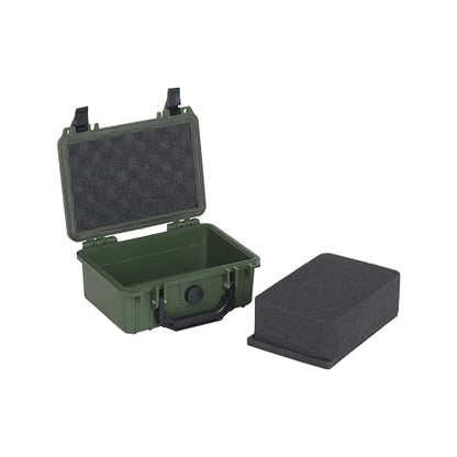 MEIJIA IP67 waterproof hard compact case,Customizable Fit Foam,8.12”x6.56”x 3.56”,Fit Use of Drones, Cameras,Equipments,lens (Green) - color: Green, size: 8.12 x 6.56 x 3.56 inches