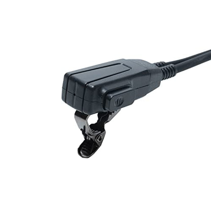 Caroo Walkie Talkie Headset Earpiece 1 Pin Covert Acoustic Tube with PTT Mic Compatible with Cobra CXT195 CX112 ACXT1035r ACXT145 ACXT545 PX655 RX385 RX685 Walkie Talkies Two Way Radio 4 Pack | Surveillance Headset, PTT Mic, Covert, Comfort, Hands-Free, L