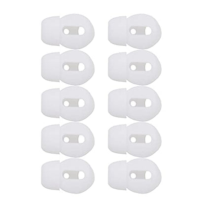 5 Pairs Anti-Slip Silicone Earbuds Cover Compatible with AirPods - color: White