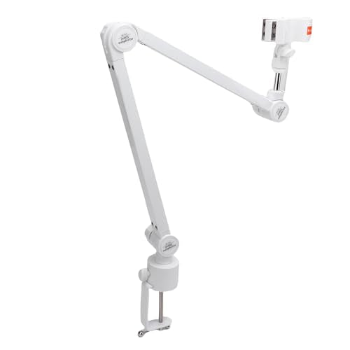 LICAEVEY Desk Mount Microphone Arm, Adjustable Boom Arm Stand with 360 Rotation & Cable Management, Spring Clamp for Podcast Streaming Gaming Studio Mics