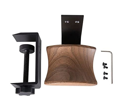Headphone Stand Headset Stand Wooden Headphone Holder Headphone Hanger Headphone Display Stand Game Table Accessories Headphone Stand for Desk (Color : Black)