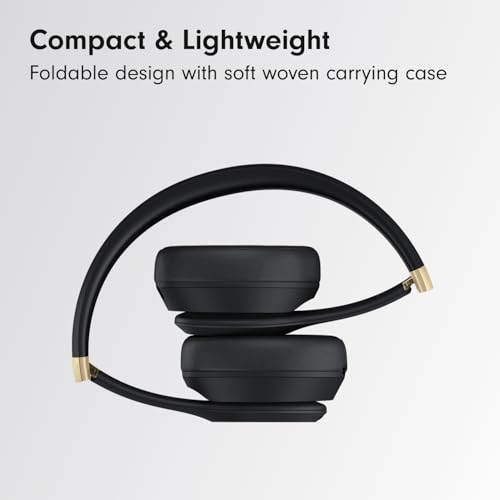 Beats Solo 4 - Wireless On-Ear Bluetooth Headphones, Up to 50-Hour Battery Life, Ultra-Lightweight Comfort, Powerful and Balanced Sound, Apple & Android Compatible - Black & Gold - color: Black & Gold, style: Standalone