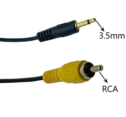 3.5mm to RCA Cable, 6FT Gold Plated 3.5mm 1/8 inch Mono TS Male Plug to RCA Male Audio Video Cable