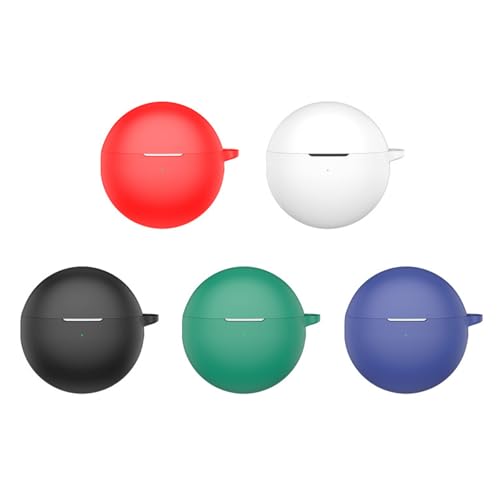 Durability Silicone Protective Cover for Wireless Earbuds Pouches AntiScratch Lightweight Case Easy - color: White