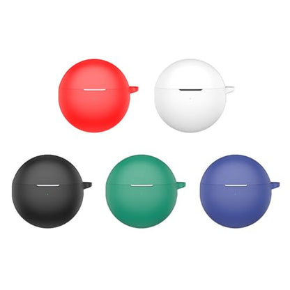 Durability Silicone Protective Cover for Wireless Earbuds Pouches AntiScratch Lightweight Case Easy - color: White