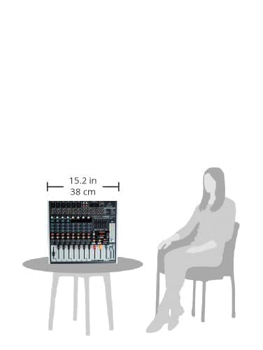 Behringer XENYX X1222USB Premium 16-Input 2/2-Bus Mixer with XENYX Mic Preamps and Compressors, British EQ, 24-Bit Multi-FX Processor and USB/Audio Interface
