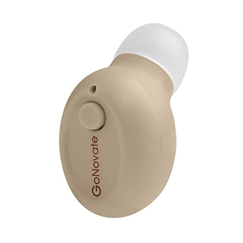 G8 Bluetooth Earpiece Wireless Mini Earbud, 6 Hrs Playtime 2 Magnetic USB Chargers Invisible Headphone Tiny Smallest Headset Car Earphone with Mic for Samsung Galaxy -Khaki (1 Piece) - color: Khaki