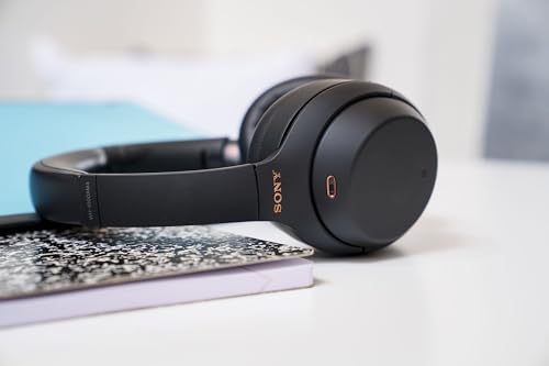 Sony WH-1000XM4 Wireless Premium Noise Canceling Overhead Headphones with Mic for Phone-Call and Alexa Voice Control, Black WH1000XM4 - color: Black