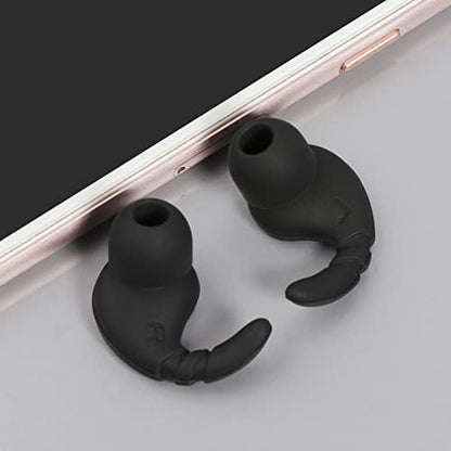 Earbuds Replacement Tips Soft Silicone Earbud Locks Sport Grips Earphones Stabilizer Fins Wings Tips for in-Ear Earbuds Eartips Replacement