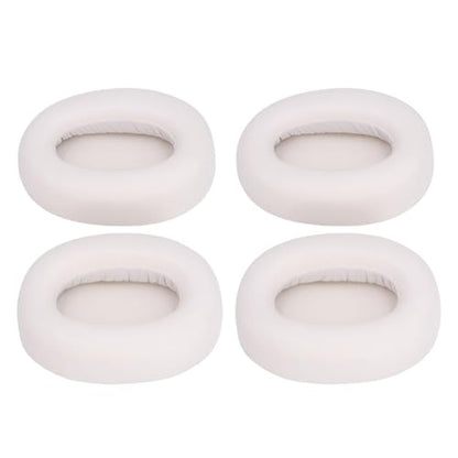 Replacement Earpads, Headphone Ear Cushions, Noise Isolating Memory Foam Soft Protein Leather Headset Ear Pads, 2 Pairs, (White) - color: White