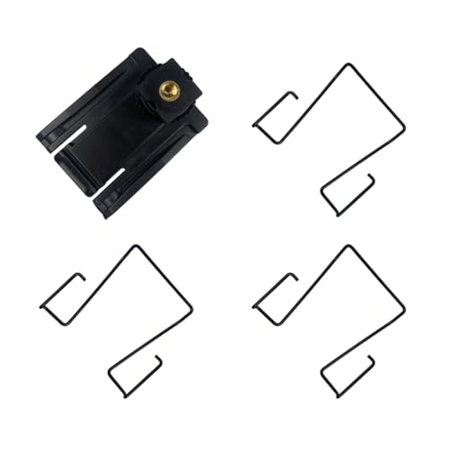 Hot Shoe Adapter and Extra Back Wire Clip, Camera Hot Shoe Mounts with 1/4"-20 Thread for Sony, Saramonic, Boya Wireless Microphone Fixed to DSLR Camera, Video Camera Hot Shoe Mount Adapter