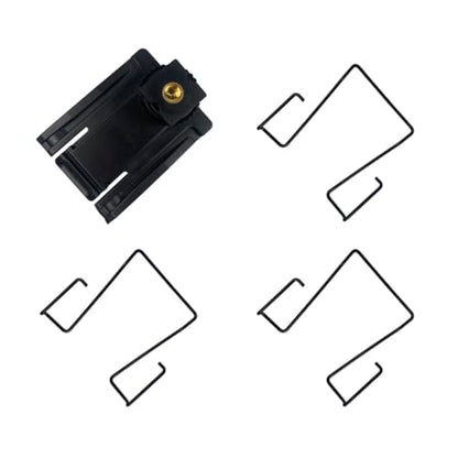 Hot Shoe Adapter and Extra Back Wire Clip, Camera Hot Shoe Mounts with 1/4"-20 Thread for Sony, Saramonic, Boya Wireless Microphone Fixed to DSLR Camera, Video Camera Hot Shoe Mount Adapter