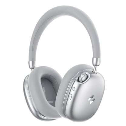 havit Space S1 Adaptive Noise Cancelling Wireless Over Ear Headphones - color: Silver