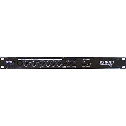 Rolls RM69 MixMate 3-6-Channel Stereo Line/Microphone Mixer with (2) XLR-XLR Cable Bundle