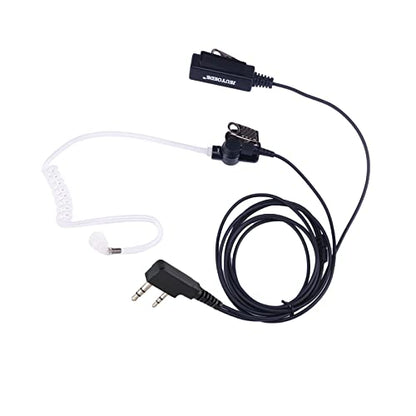 Surveillance Acoustic Tube Earpiece Headset with Mic Compatible for Kenwood TK-3140 TK-3400 TK-3402U16P UV-5R UV-82 Walkie Talkie Radio - style: Acoustic tube type