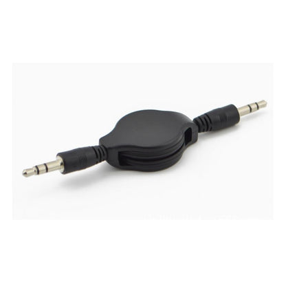 2 Pack Retractable 3.5mm Aux Cable 2.5 Feet Aux Cord Adjustable TRS 3.5mm Audio Cable Male to Male Stereo Auxiliary Input Adapter for Headphone Headset Car Stereo Unit Speaker Amplifer Phone