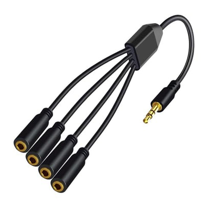 3.5mm Earphone Splitter Cable 1 to 6/5/4/3 Port Aux Cable Headphones AUX Adapters Cord for Phones Headsets Speaker