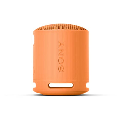 Sony SRS-XB100 Wireless Bluetooth Portable Lightweight Speaker, Orange | 16 Hr Battery, Super-Compact Travel Speaker, IP67 Waterproof & Dustproof Shower Speaker, Versatile Strap, Hands-free Calling - color: Orange