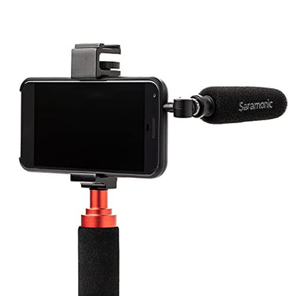 Saramonic Unidirectional Micro-Shotgun Microphone with 3.5mm TRRS Output for Smartphones, Tablets, Computers and More with a 3.5mm Headphone Port (SmartMic5S)