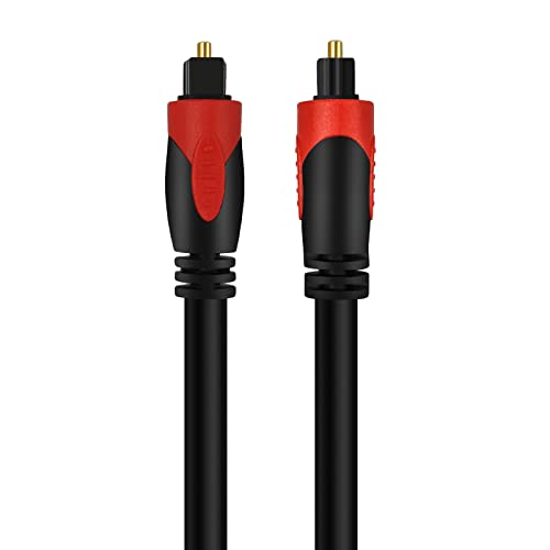 3FT Optical Audio Cable, Digital Audio Fiber Optic Cable Toslink, Flexible Jacket, Compatible with Home Theater, Sound Bar, PS4, Xbox, TV and More- 3 Feet - size: 3FT, style: PVC Jacket