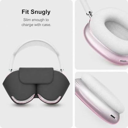 MOLOPPO Case Cover for AirPods Max 2/1 (2026/2024/2020), Gradient Pink | Soft TPU Skin, Anti-Scratch, Transparent, Ultra Protective, Gradient Pink - color: D-Gradient Pink