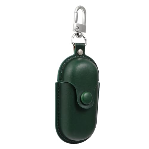 CALLARON Portable Waterproof Earphone Holder and Scratch-Proof Case for Earbuds, Dark Green Storage Cover for Travel and Daily Use