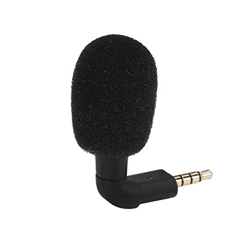 GOWENIC OmniDirectional Mini Microphone | 3.5mm Jack Portable Audio Mic for Smartphone Voice Recording & Video Conference