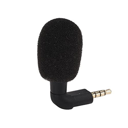 Tbest Mini Directional 3.5mm Jack Microphone High Sensitivity Portable Audio Mic with 360 Surround Sound for Smartphones Video Recording Voice Chat
