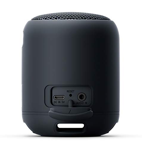 Sony SRS-XB12 Mini Bluetooth Speaker Loud Extra Bass Portable Wireless Speaker with Bluetooth -Loud Audio for Phone Calls- Small Waterproof and Dustproof Travel Music Speakers Black SRS-XB12/B