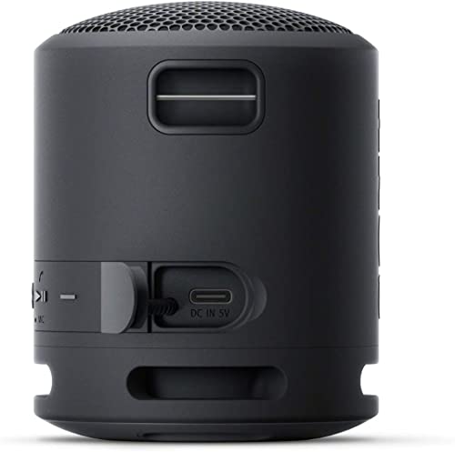 Sony SRSXB13/B Extra Bass Portable Waterproof Speaker with Bluetooth, USB Type-C, 16 Hours Battery Life