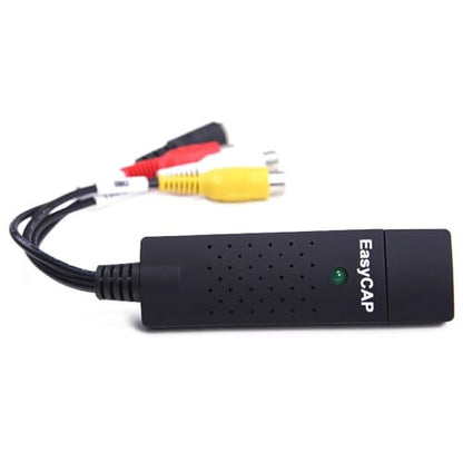 USB 2.0 Audio/Video Converter Adapter, RCA + S-Video to USB 2.0 Video Capture Card for Set-Top Box/Surveillance