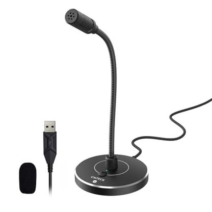 CMTECK USB Computer Microphone, Studio-Quality，Plug & Play for PC,Laptop - color: Dark Gray