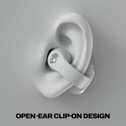 Skullcandy Push 720 Open Wireless Open-Ear Bluetooth Earbuds - Cement | Waterproof, Clip-On Lightweight Design, 30 Hours Battery, Wireless Charging Pouch, Exercise, Running Outdoors, Gym, Fitness - color: Cement