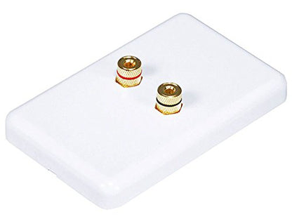 Monoprice 103639 Banana Binding Post Wall Plate for 1 Speaker - size: 1 Speaker, style: 1-Piece