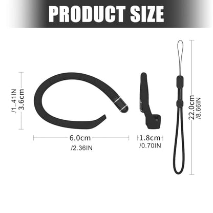 1Pair Silicone Ear Hooks for Buds/Buds 4 Earphone Ear Hook Secures Fit & Antislip Design for Sports and Travel - color: White