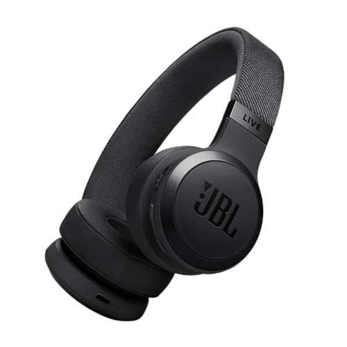 JBL Live 670NC Wireless On-Ear Headphones, Adaptive NC - Black | Bluetooth Headphones With Surround Sound, up to 65H Battery Life, Fast Charging, Built-In Mic, Voice Assistant, Foldable - color: Black