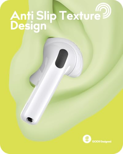 Gcioii 3 Pairs Ear Tips for AirPods 5/4 Noise Cancelling Earbuds Cover [Added Storage Pouch] Anti-Slip Accessories Compatible with AirPods 5 (2026) & AirPods 4 (2024),Translucent