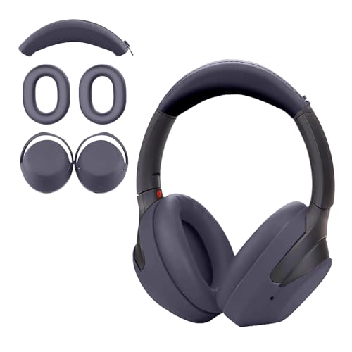 Aiivioll 3 Set Case Cover for Sony WH-1000XM4/WH-1000XM3 Headphones, 1000XM4/1000XM3 EarPad Cover/Ear Cover/Headband Cover Protector, Sweat Proof Soft Silicone Headphones Accessories (Blue) - color: Blue