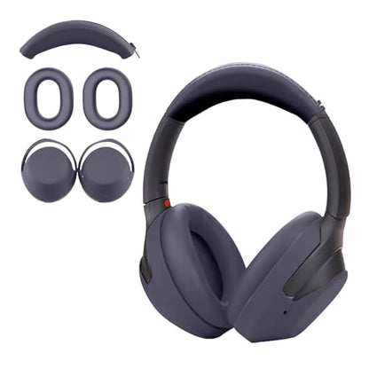 Aiivioll 3 Set Case Cover for Sony WH-1000XM4/WH-1000XM3 Headphones, 1000XM4/1000XM3 EarPad Cover/Ear Cover/Headband Cover Protector, Sweat Proof Soft Silicone Headphones Accessories (Blue) - color: Blue
