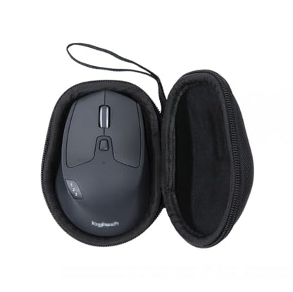 Ginsco Hard Travel Case Compatible with Logitech M720 Triathlon/M705 Marathon/M510/M550/M330/M317/M196/M185 Wireless Mouse, Universal Hard Shell Storage Case (Black, M) - color: Black, size: M