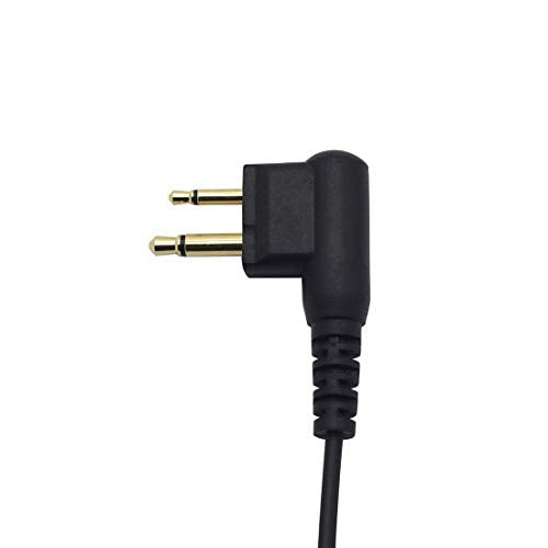 D Shape Clip-Ear Headset Earpiece PTT with Mic Compatible with Motorola Two-Way Radio CLS1410 RMM2050 GP300 CP200 PR400 CLS1110 (5 Pcs) - size: 5 Pcs