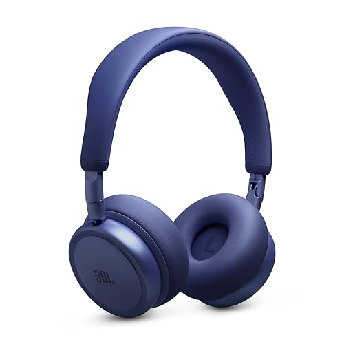 JBL Live 680NC - Noise Cancelling Headphones - Blue | JBL Signature Sound with Hi-Res Audio wired and wireless, True Adaptive Noise Cancelling 20, real time calibration - color: Blue