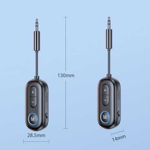 Bluetooth 5.3 Transmitter Receiver for Airplane Wireless Bluetooth Adapter 2 in 1 Adapter Travel Essentials for Airplane TV Fitness Bike Home Stereo