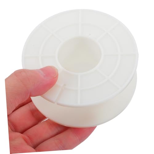 Portable Cable Reel 3Pcs Plastic round Cord Carrier for Audio Storage | White Finish, Drop Resistant Wear Resistant Build, Stable Performance, Light Weight Design, Replacement Part